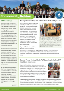 Skyline CAP Newsletter, CommunityAction, Summer Edition